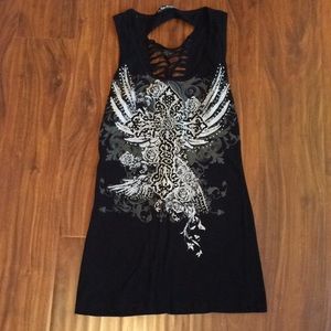 Los Angeles by Bus Stop Shredded Tank